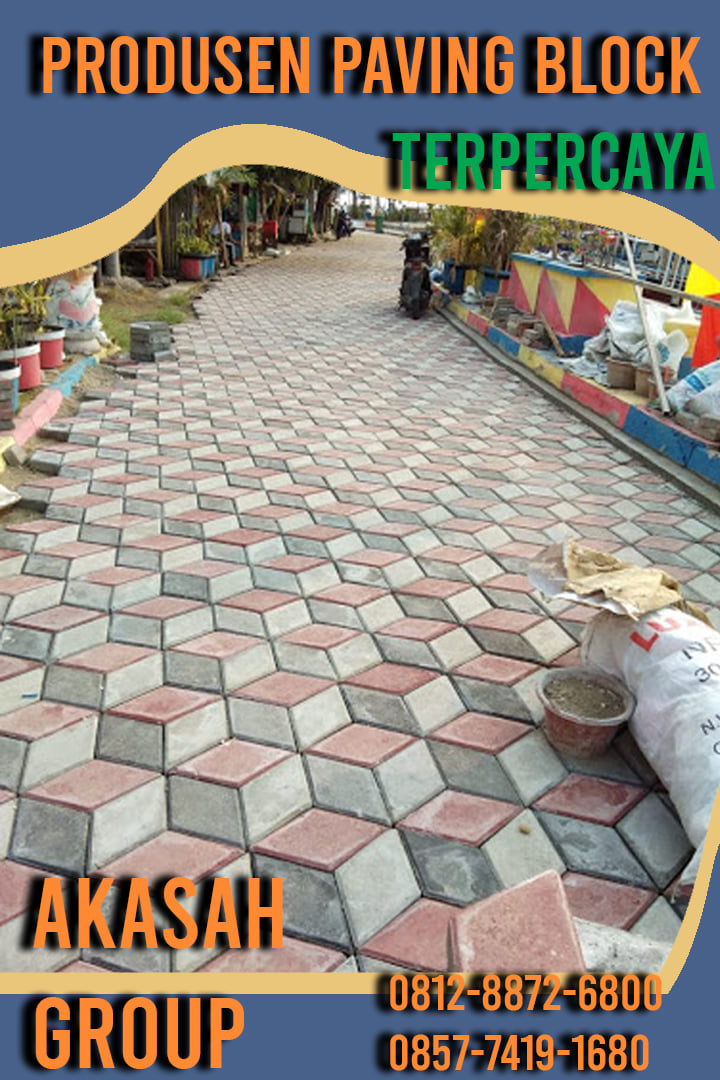 Pabrik Produksi Jasa Pemasangan Paving Block Conblock 3 Tiga Dimensi Berkualitas Harga Murah
